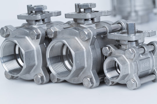 Group 3 valves, different sizes