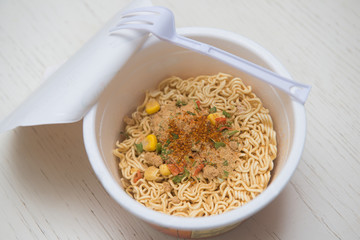 instant noodle quickly cooking for eat