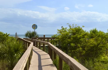 Photo sur Plexiglas Clearwater Beach, Floride Boardwalk entrance to St Pete Beach Florida