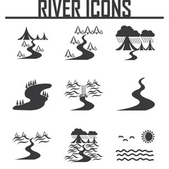 River  and Landscape icons