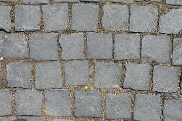 cobbled road as background