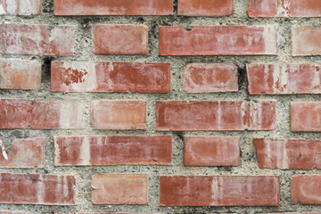 Red brick wall background and Texture