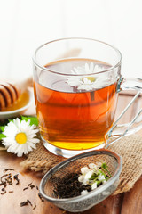 Herbal tea and honey