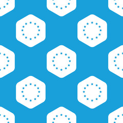 EU emblem hexagon pattern