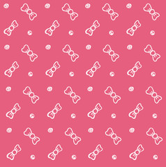 Baby background bows pink seamless