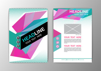 Abstract Background. Business Corporate Brochure Template Flyer