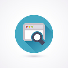 Fototapeta premium Flat icon. Search