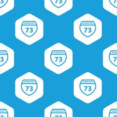 Interstate 73 hexagon pattern