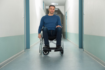 Fototapeta na wymiar Portrait Of A Disabled Man