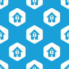 Locked house hexagon pattern