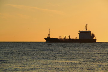 Fototapeta premium Ein Schiff bei Zoutelande