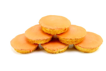 Typical dutch pastry called. Its a flat cake with fondant glazing. 