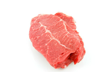 Raw piece of beef.