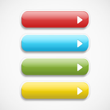 Vector  realistic  Web  buttons  