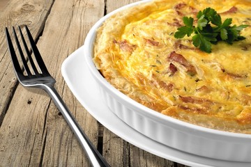 Quiche, Cheese, Vegetarian Food.