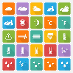 Vector Weather icons set