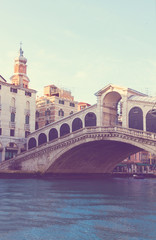 Obraz na płótnie Canvas Rialto bridge, Venice, Italy