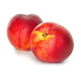 Nectarines isolated on white background