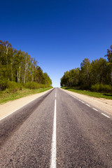 Fototapeta premium the asphalted road 