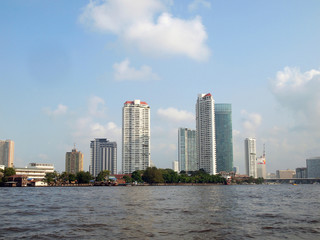Modern glass building of "Bangkok Business Center"