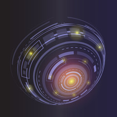 Fototapeta premium abstract future technology concept earth background,vector illustrator
