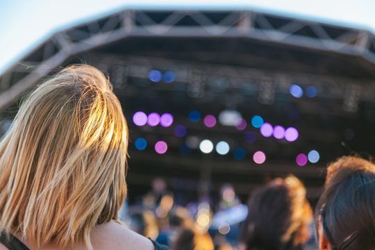 People in a Summer Live Concert