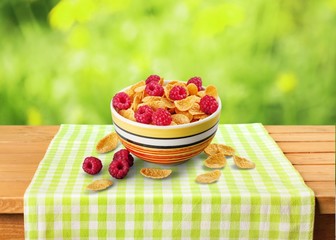 Cereal, Breakfast, Corn Flakes.