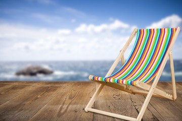 Deckchair, chair, beach.