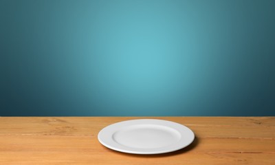 Plate, kitchen, setting.