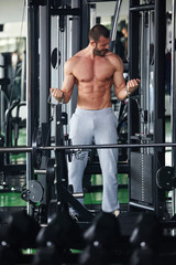 Naklejka premium gym man