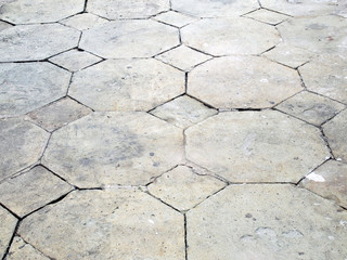 close - up street floor tiles as background