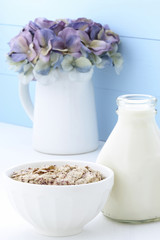 vintage bran cereal breakfast