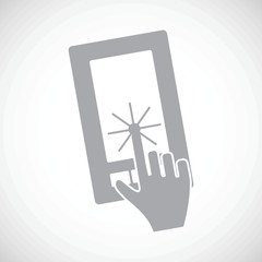 Touching screen icon