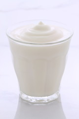 Vintage retro styling yogurt