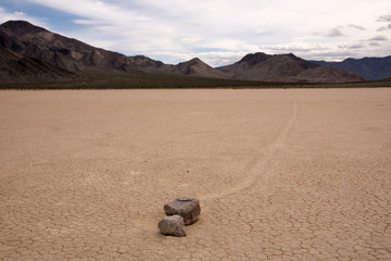 Wandernde Felsen, Death Valley NP, Kalifornien, USA