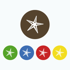 Simple icon starfish.