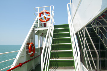 Staircase in the ship