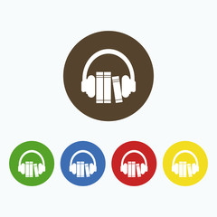 Simple and creative icon audiobooks.