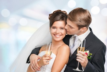 Wedding, Bride, Couple.