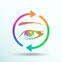 Eyelashes eyebrows vector eyelash eye  icon makeup isolated