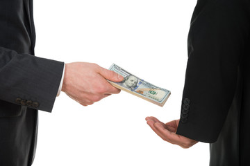 Businessman Taking Bribe