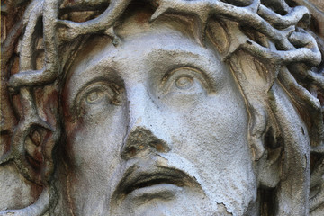 Jesus Christ in a crown of thorns