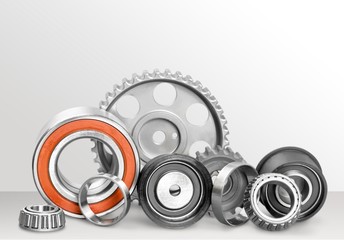 Bearing, metal, closeup.