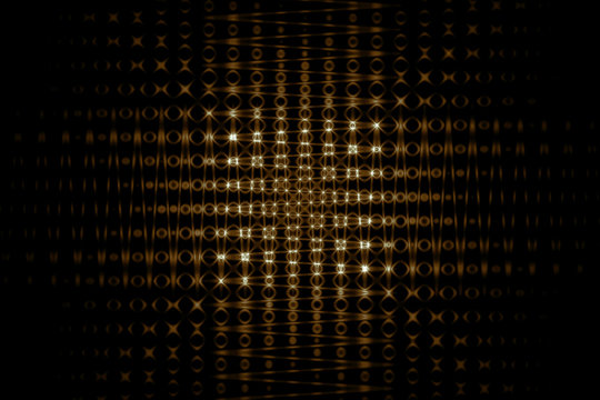 Hintergrund abstrakt mit goldenem Gitter Muster