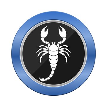 Scorpion Blue Button