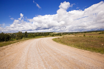 the road rural  