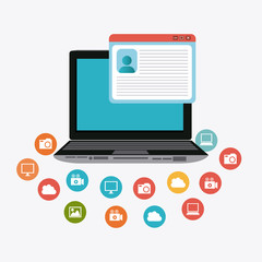 Social media design.