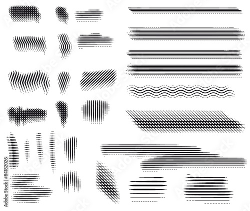 Vector Engraving Brushes Set Stock Image And Royalty Free Vector