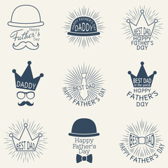 Fathers day labels.