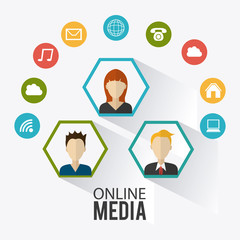 Online media design.